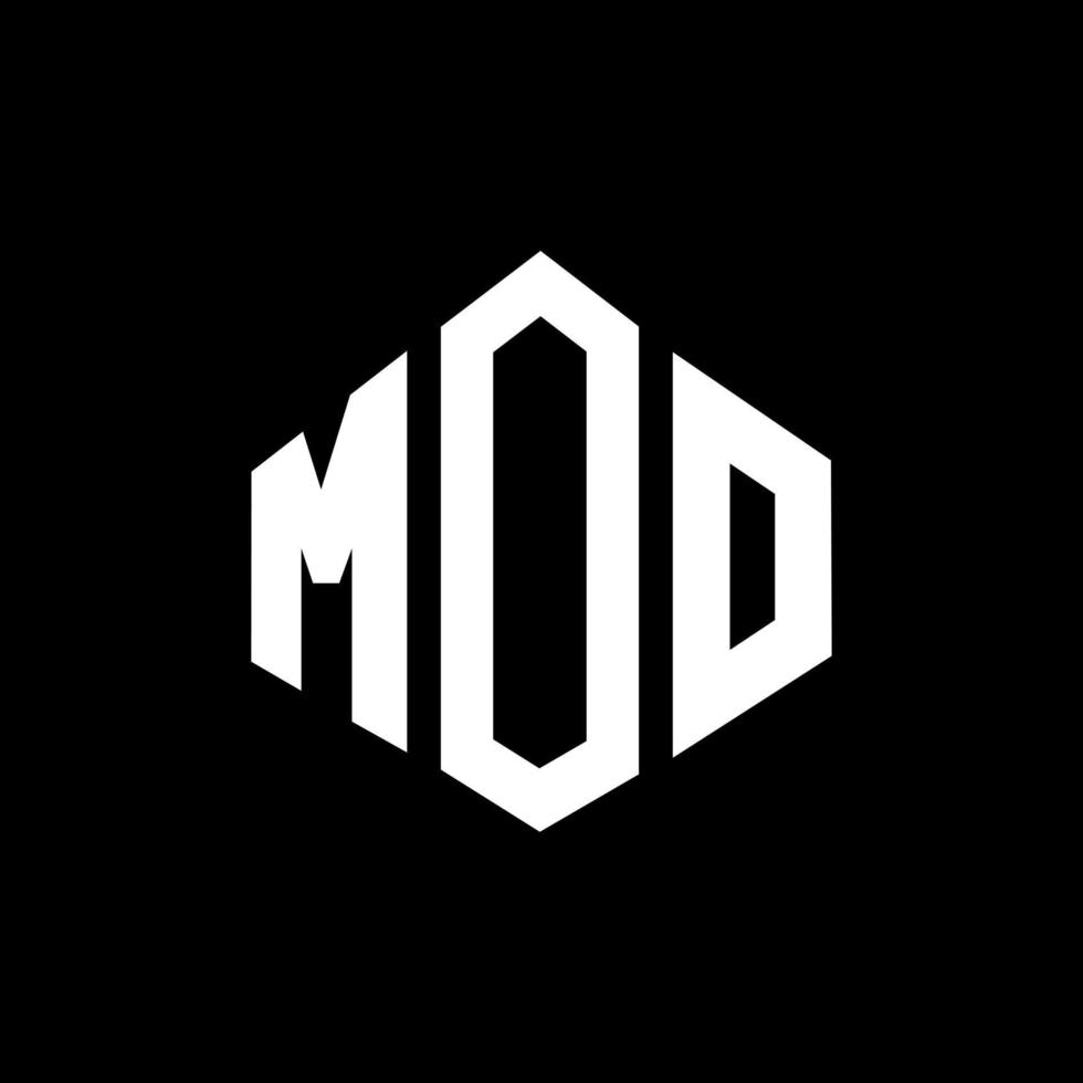 création de logo de lettre moo avec forme de polygone. création de logo en forme de polygone et de cube moo. modèle de logo vectoriel moo hexagone couleurs blanches et noires. monogramme moo, logo d'entreprise et immobilier.