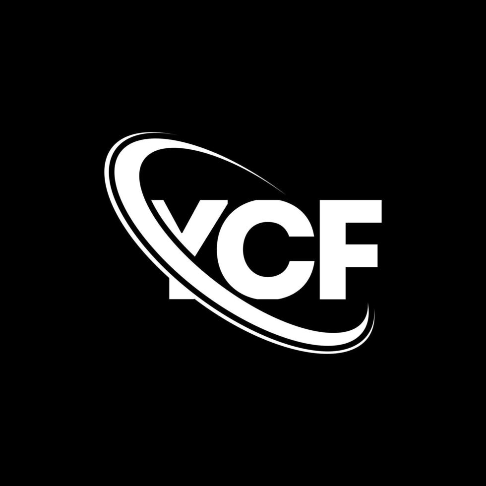 logo ycf. lettre YCF. création de logo de lettre ycf. initiales ycf logo lié avec cercle et logo monogramme majuscule. typographie ycf pour la technologie, les affaires et la marque immobilière. vecteur