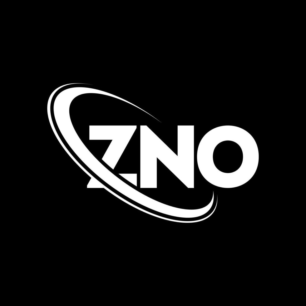 logo zno. zpas de lettre. création de logo de lettre zno. initiales logo zno liées avec un cercle et un logo monogramme majuscule. typographie zno pour la marque technologique, commerciale et immobilière. vecteur