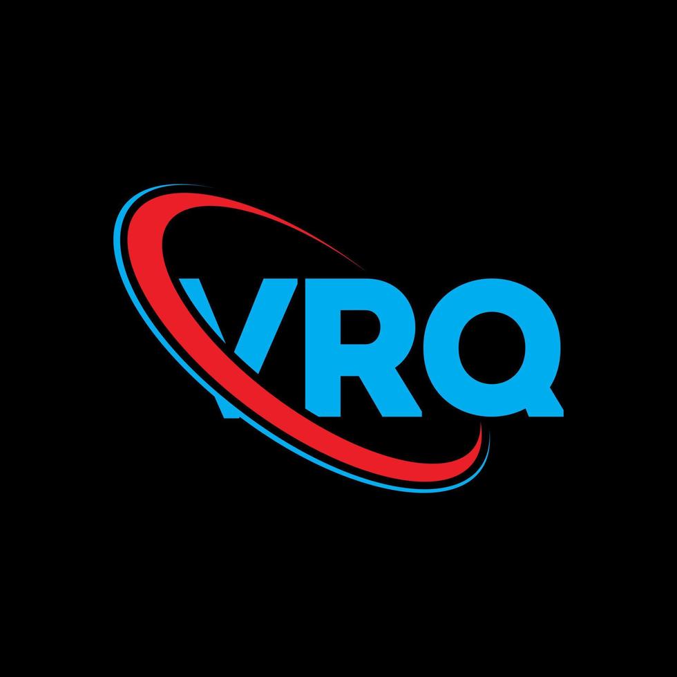 logo VRQ. lettre vrq. création de logo de lettre vrq. initiales logo vrq liées avec un cercle et un logo monogramme majuscule. typographie vrq pour la technologie, les affaires et la marque immobilière. vecteur