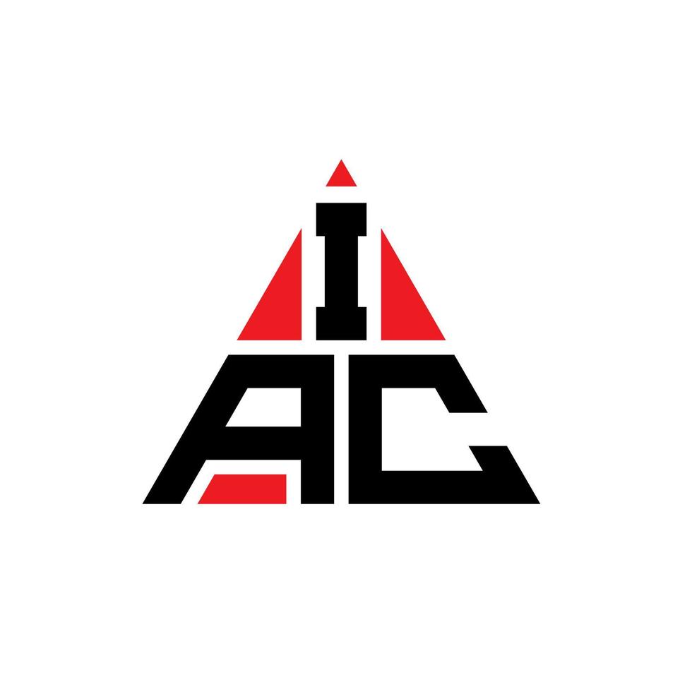 création de logo de lettre triangle iad avec forme de triangle. monogramme de conception de logo triangle iad. modèle de logo vectoriel triangle iad avec couleur rouge. logo triangulaire iad logo simple, élégant et luxueux.