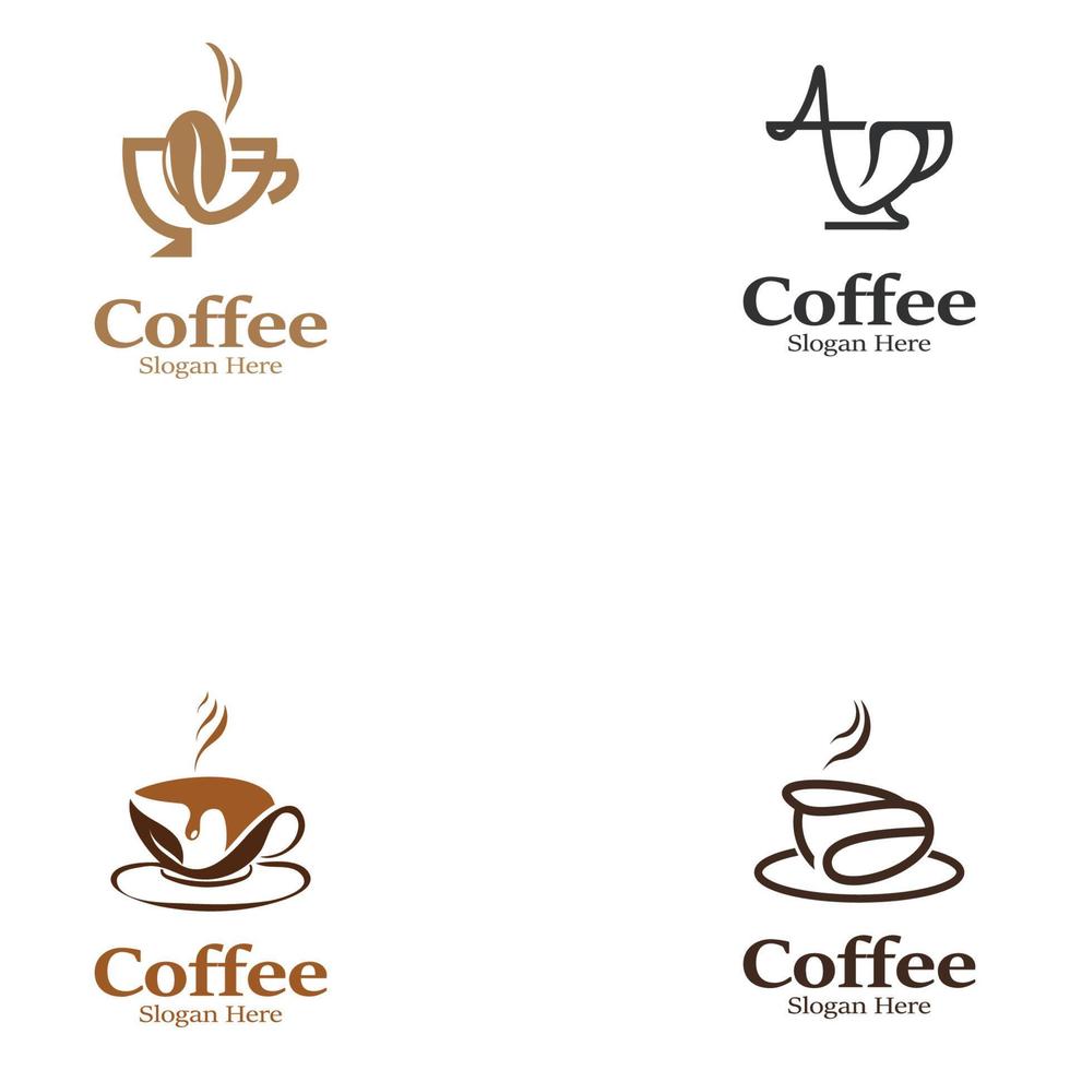 image de logo de café. illustration d'idée de conception de vecteur créatif