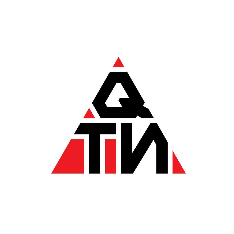 création de logo de lettre triangle qtn avec forme de triangle. monogramme de conception de logo triangle qtn. modèle de logo vectoriel triangle qtn avec couleur rouge. logo triangulaire qtn logo simple, élégant et luxueux.