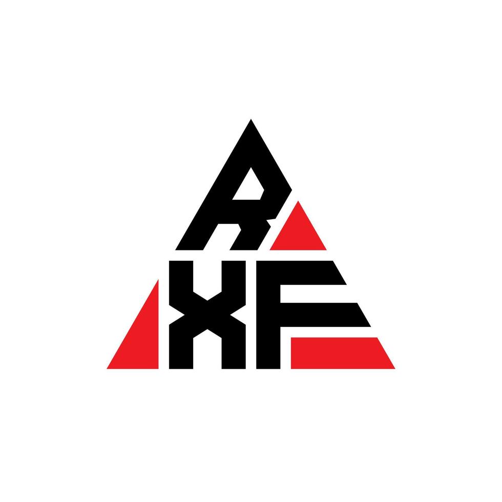 création de logo de lettre triangle rxf avec forme de triangle. monogramme de conception de logo triangle rxf. modèle de logo vectoriel triangle rxf avec couleur rouge. logo triangulaire rxf logo simple, élégant et luxueux.