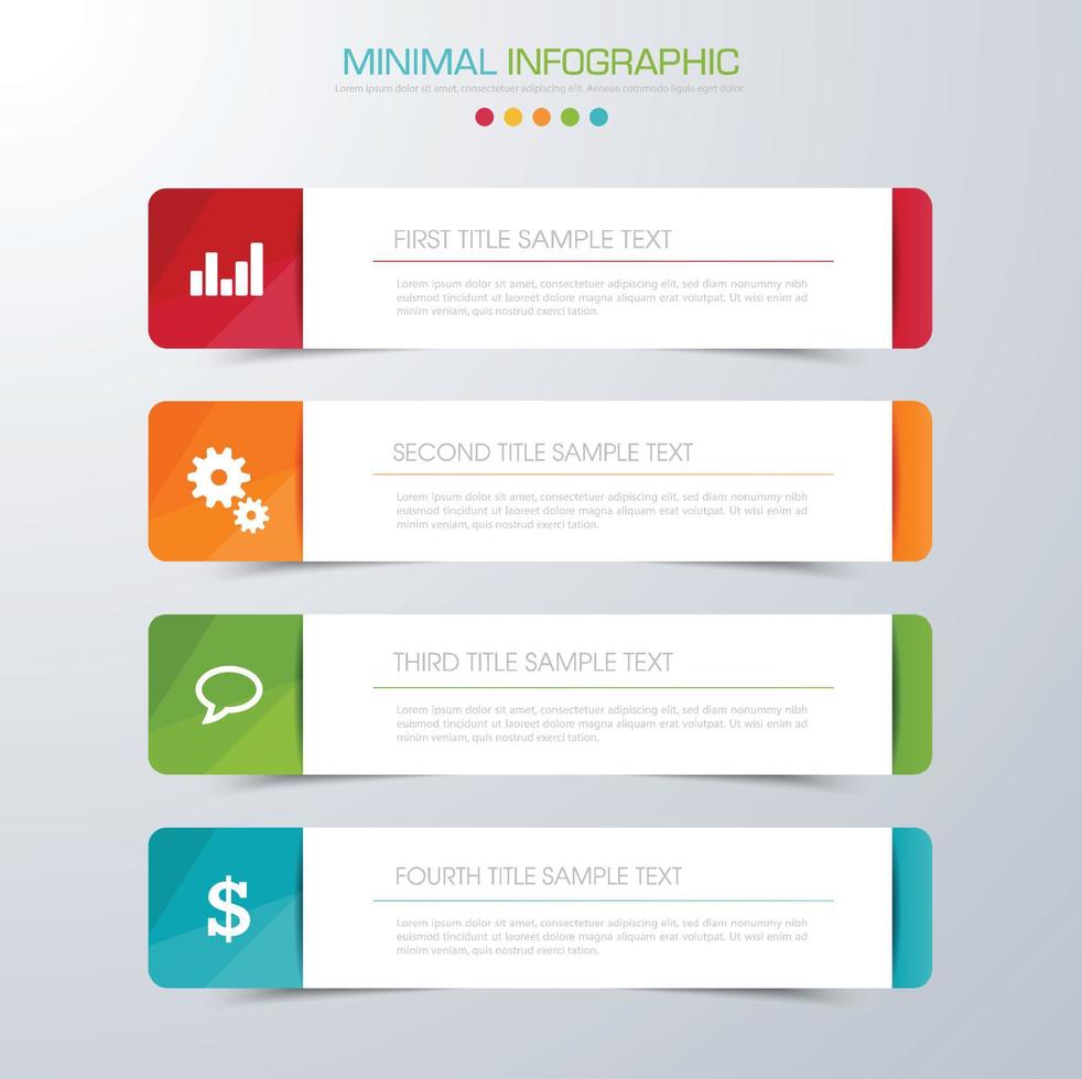 modèle d'infographie d'entreprise avec icône, illustration de conception vectorielle vecteur