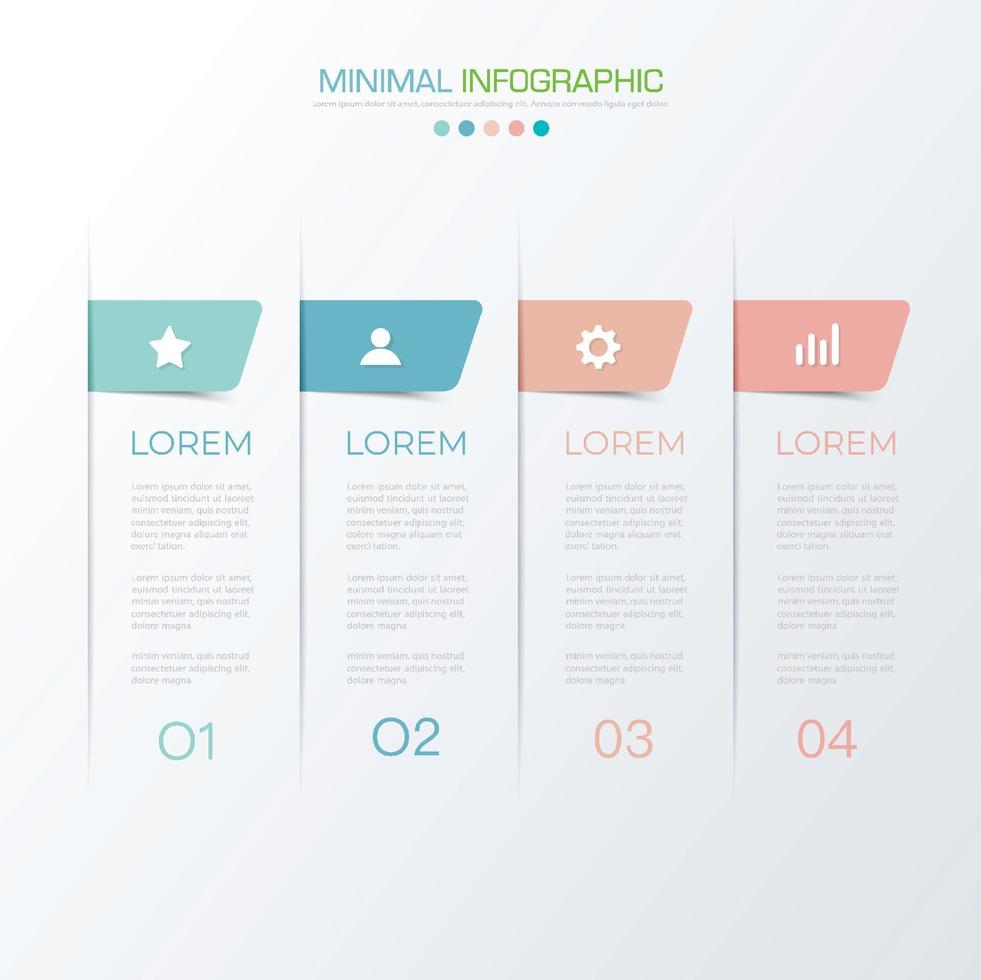 modèle d'infographie d'entreprise avec icône, illustration de conception vectorielle vecteur