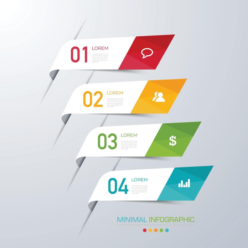 modèle d'infographie d'entreprise avec icône, illustration de conception vectorielle vecteur