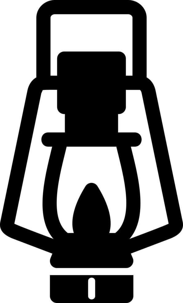 icône de glyphe de lanterne du désert vecteur