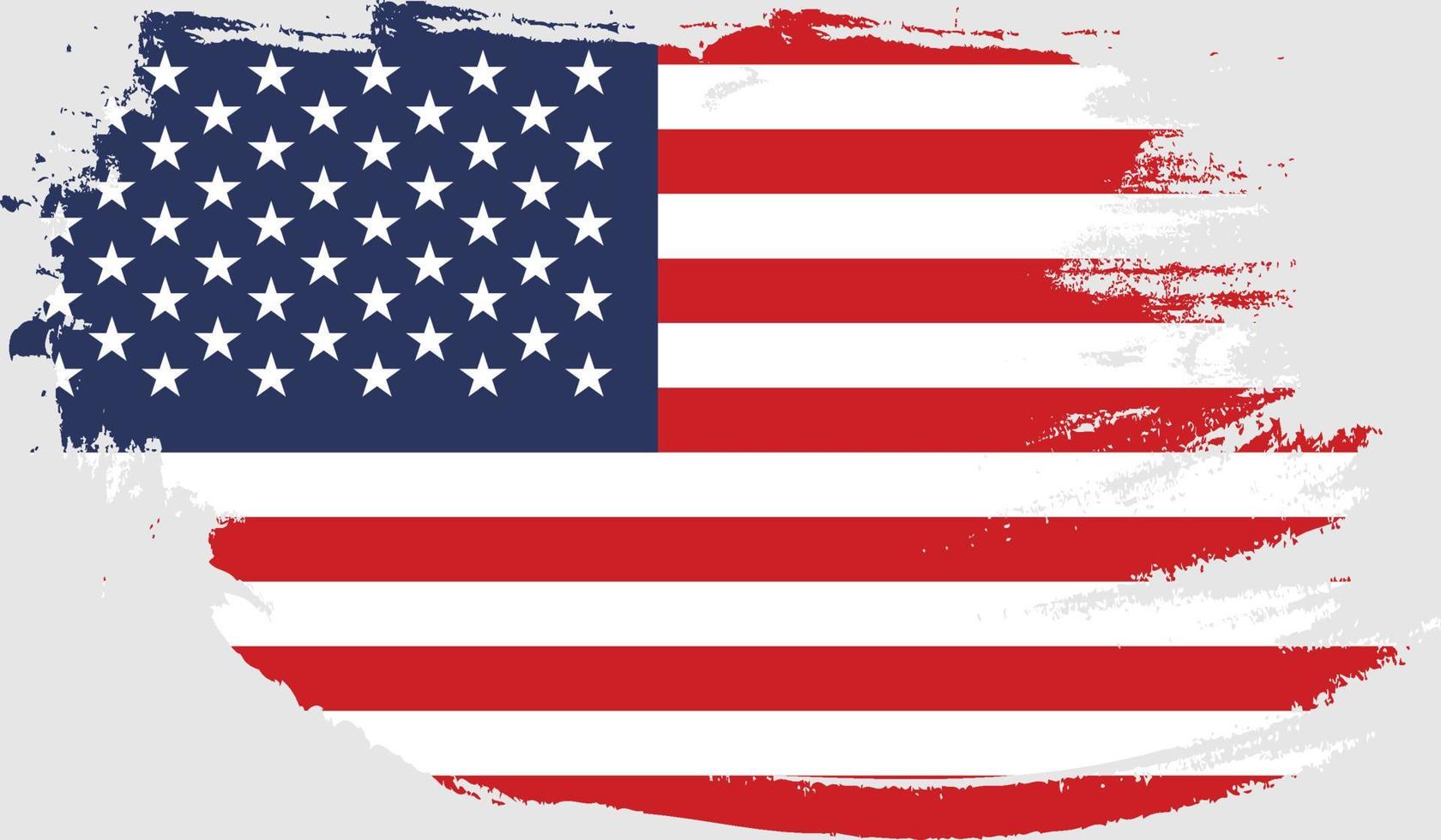 drapeau des états-unis d'amérique avec texture grunge vecteur