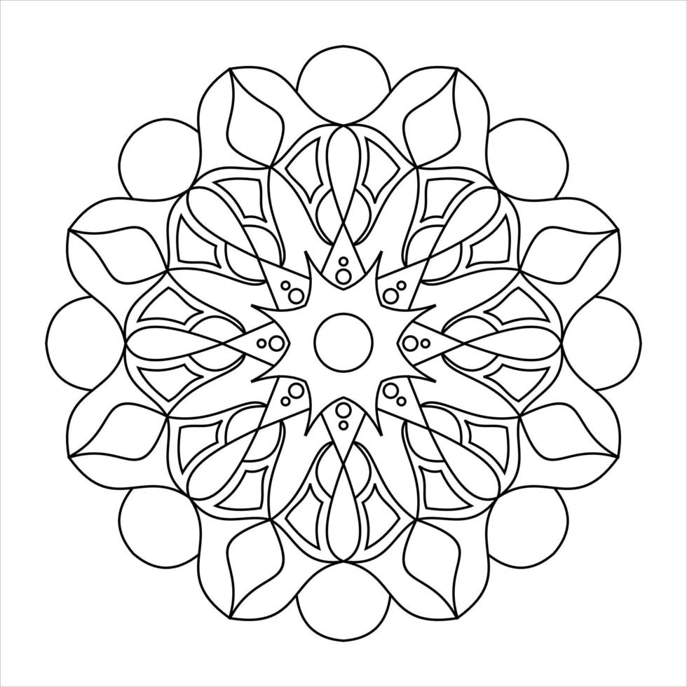 coloriage mandala pour adulte 27458912 Art vectoriel chez Vecteezy