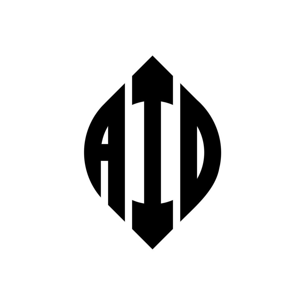 création de logo de lettre de cercle aio avec forme de cercle et d'ellipse. lettres d'ellipse aio avec style typographique. les trois initiales forment un logo circulaire. aio cercle emblème abstrait monogramme lettre marque vecteur. vecteur