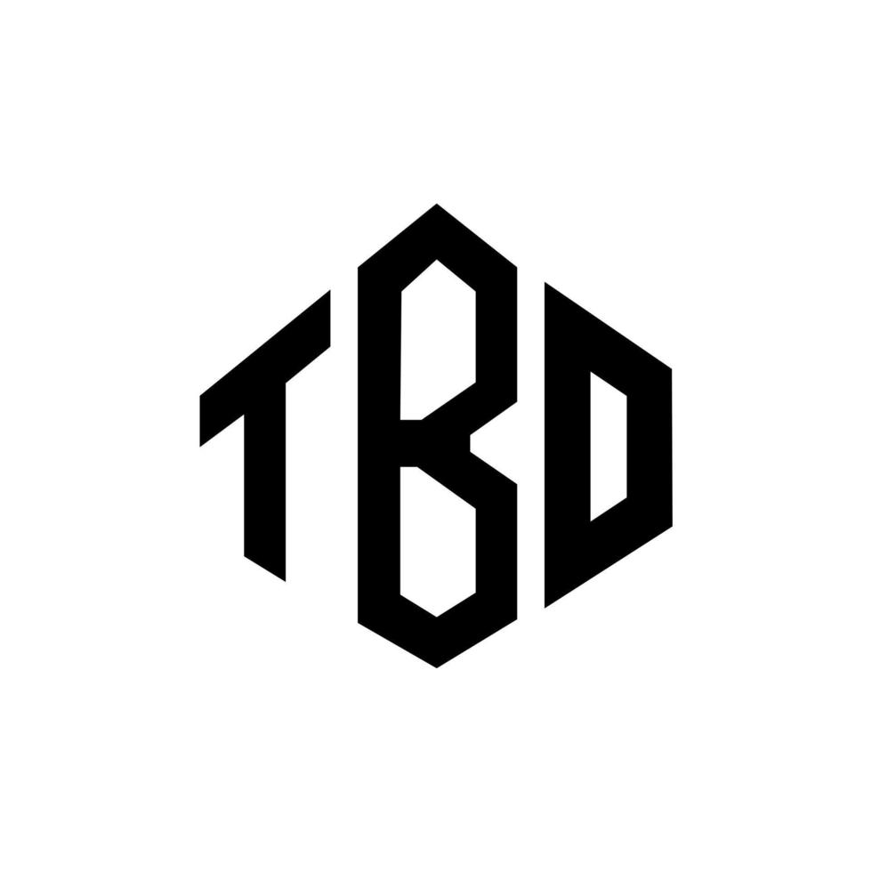 création de logo de lettre tbo avec forme de polygone. création de logo en forme de polygone et de cube tbo. modèle de logo vectoriel hexagone tbo couleurs blanches et noires. monogramme tbo, logo d'entreprise et immobilier.