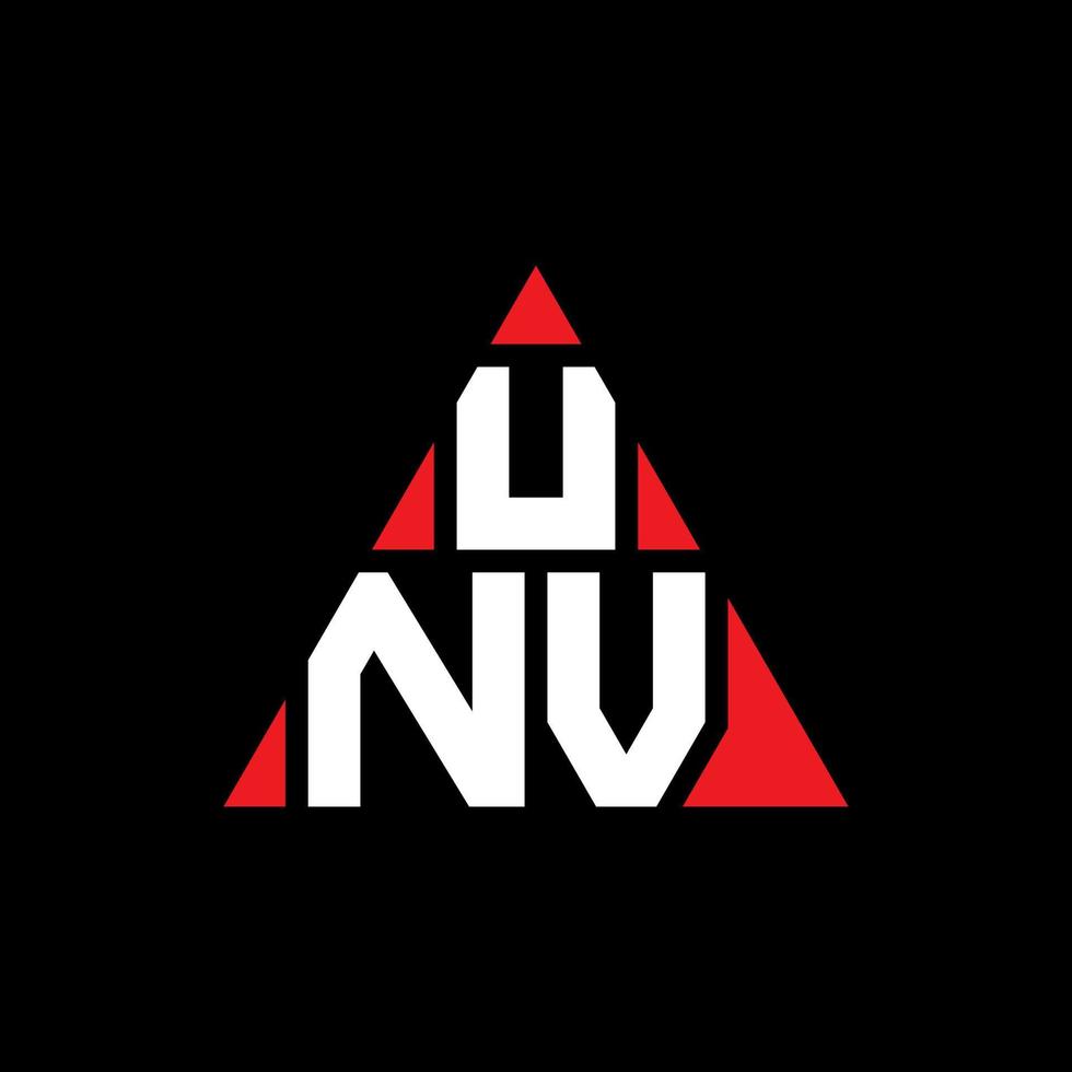 création de logo de lettre triangle unu avec forme de triangle. monogramme de conception de logo triangle unu. modèle de logo vectoriel triangle unu avec couleur rouge. logo triangulaire unu logo simple, élégant et luxueux.