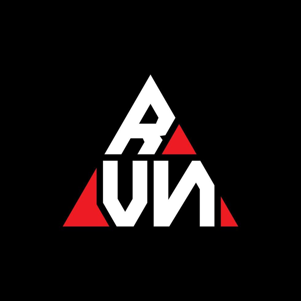 création de logo de lettre triangle rvn avec forme de triangle. monogramme de conception de logo triangle rvn. modèle de logo vectoriel triangle rvn avec couleur rouge. logo triangulaire rvn logo simple, élégant et luxueux.