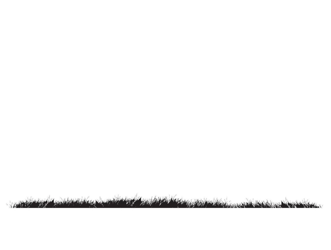 bannières de paysage de silhouette d'herbe de prairies ondulées avec de l'herbe vecteur