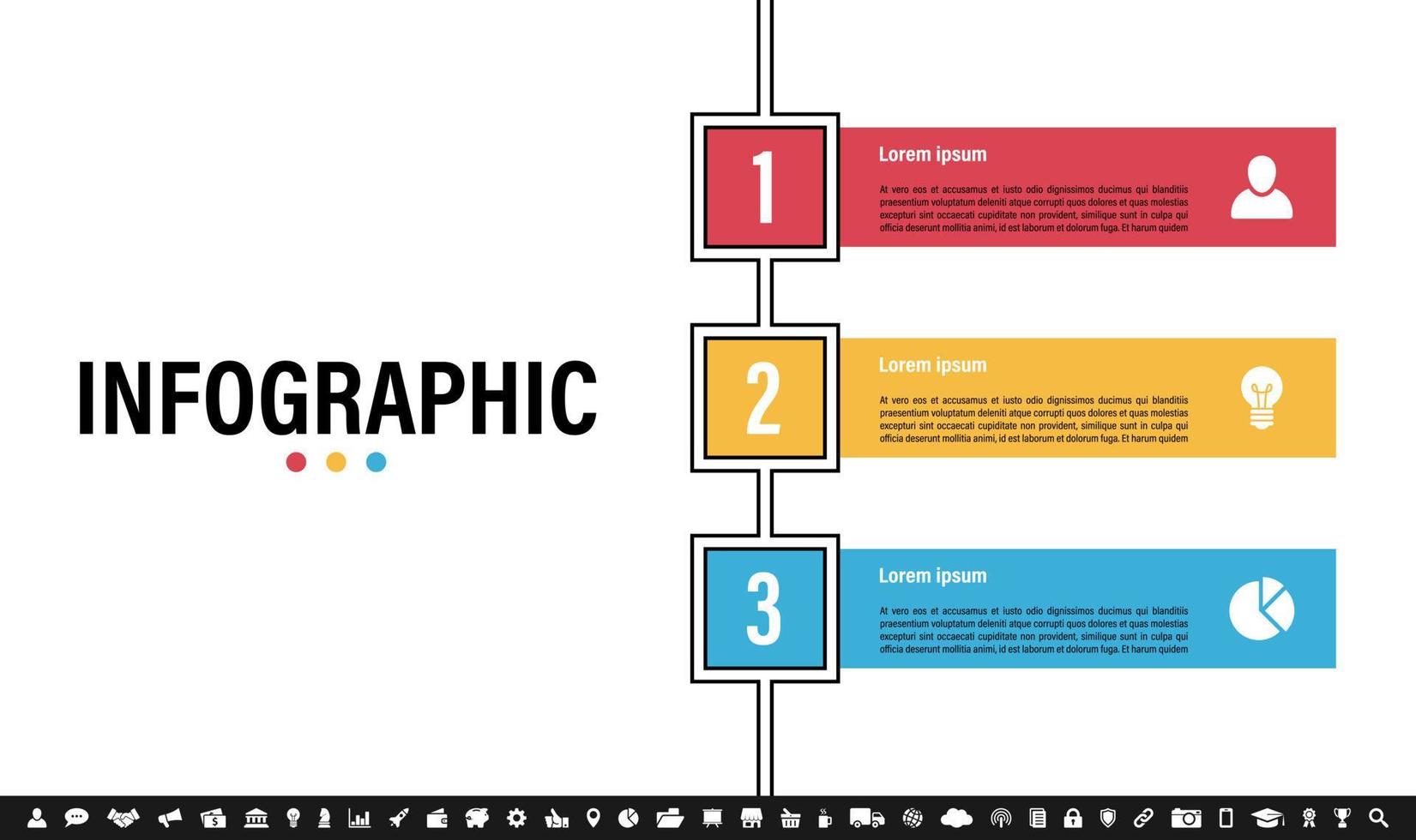 modèle de conception infographique avec concept d'entreprise vecteur