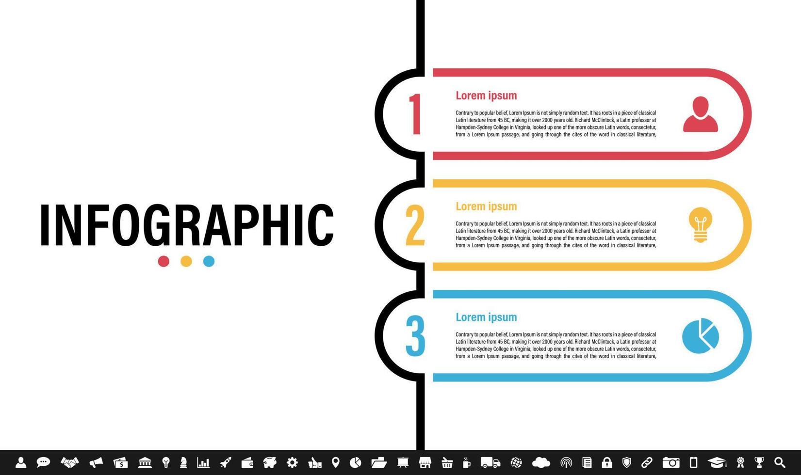 modèle de conception infographique avec concept d'entreprise vecteur