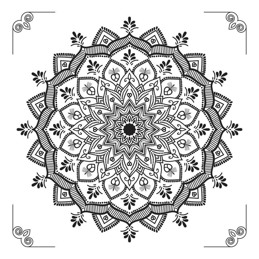 conception de fond de mandala ornemental de luxe créatif, moderne, abstrait et professionnel ou vecteur de conception de modèle