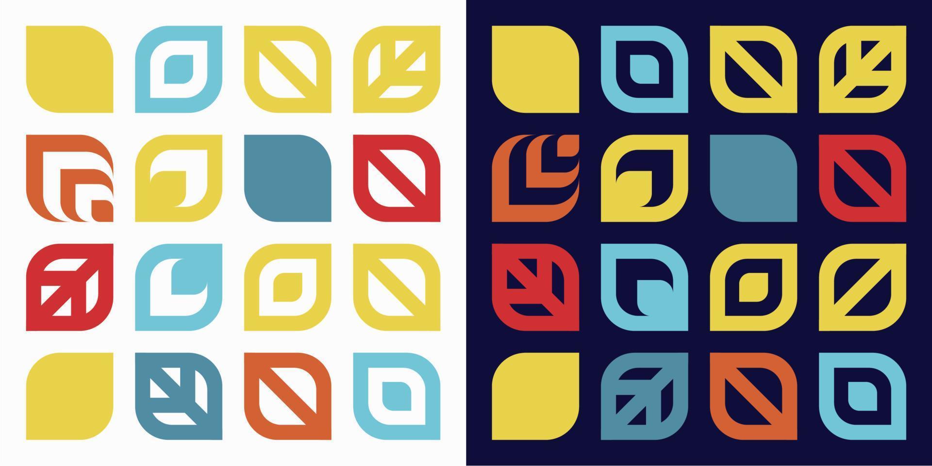 icône de symbole de congé géométrique abstrait vecteur