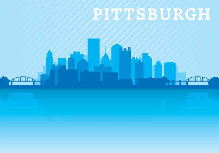 Pittsburgh skyline vector