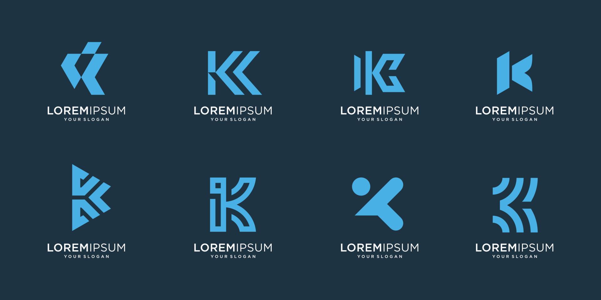 ensemble de lettre initiale abstraite e, modèle de conception de logo lettre b. icônes pour les affaires de luxe, élégantes, simples. vecteur premium