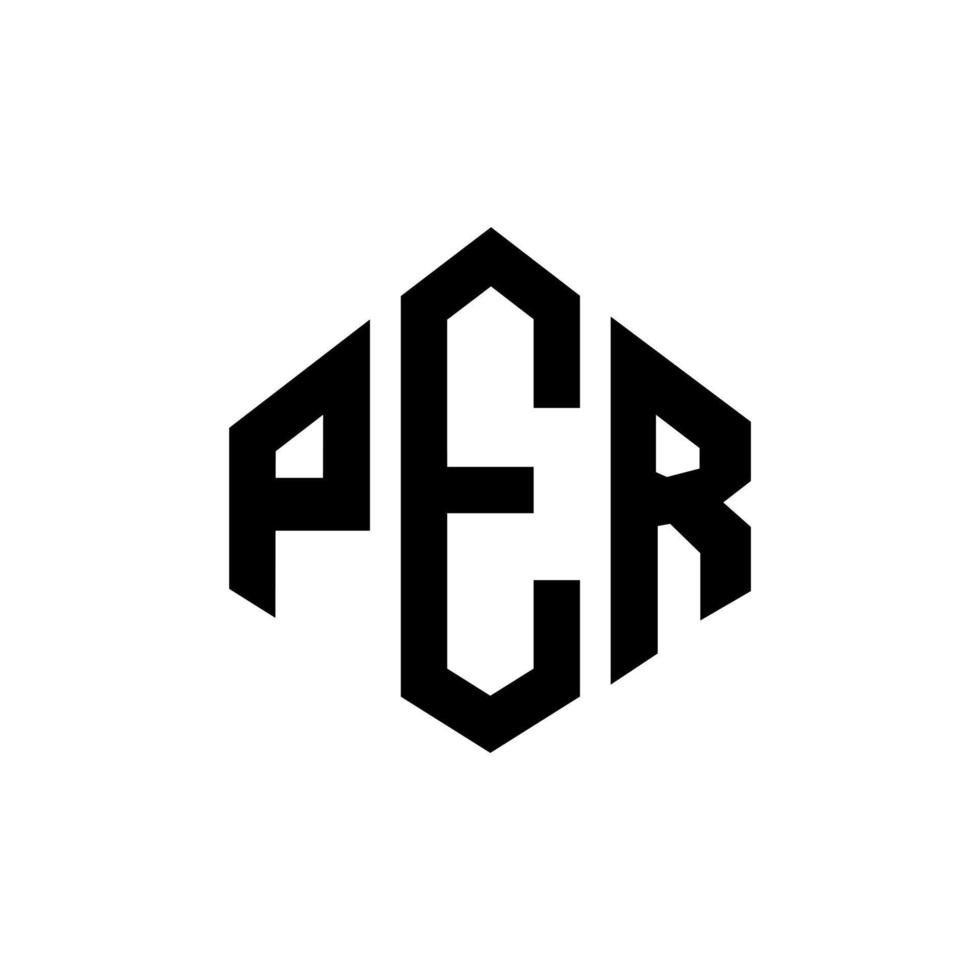 création de logo par lettre avec forme de polygone. par conception de logo en forme de polygone et de cube. par modèle de logo vectoriel hexagone couleurs blanches et noires. par monogramme, logo d'entreprise et immobilier.