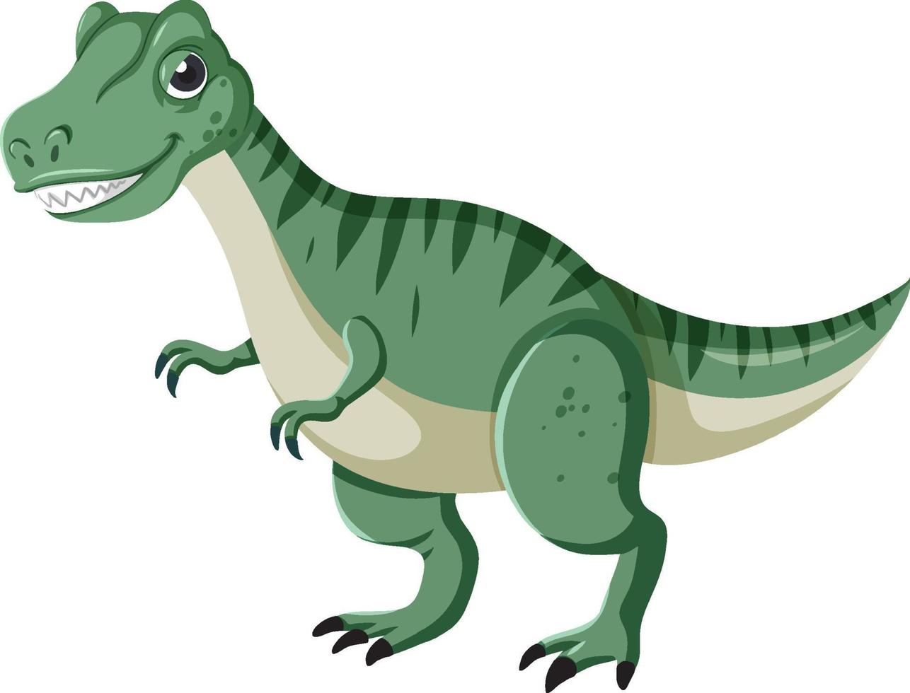 dessin animé mignon dinosaure tyrannosaure vecteur