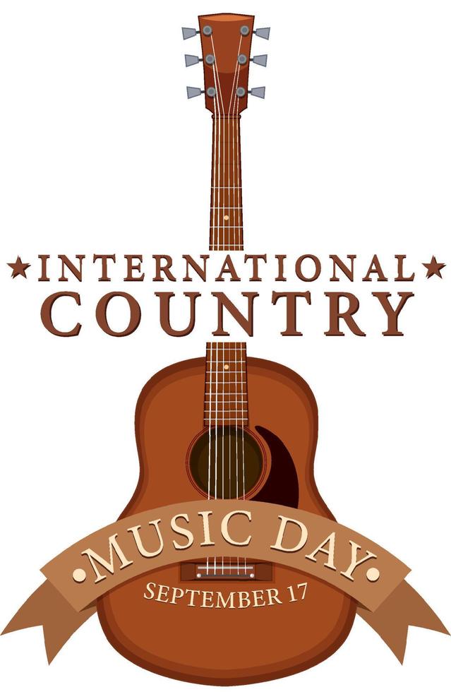 journée internationale de la musique country vecteur