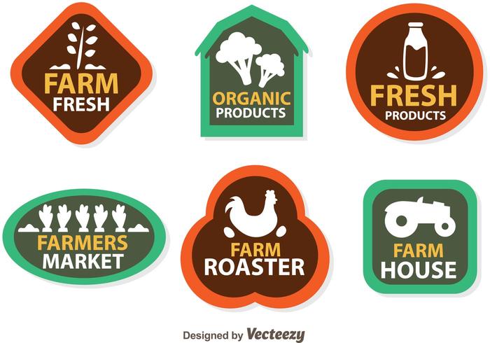Icônes de logo Vector Farmers