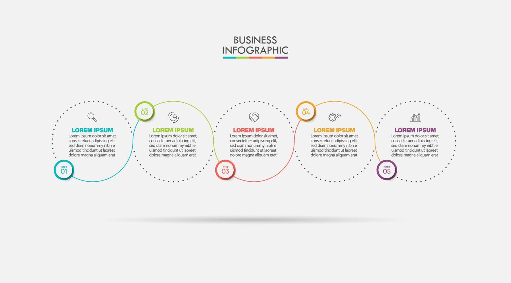 modèle d'infographie de présentation entreprise vecteur