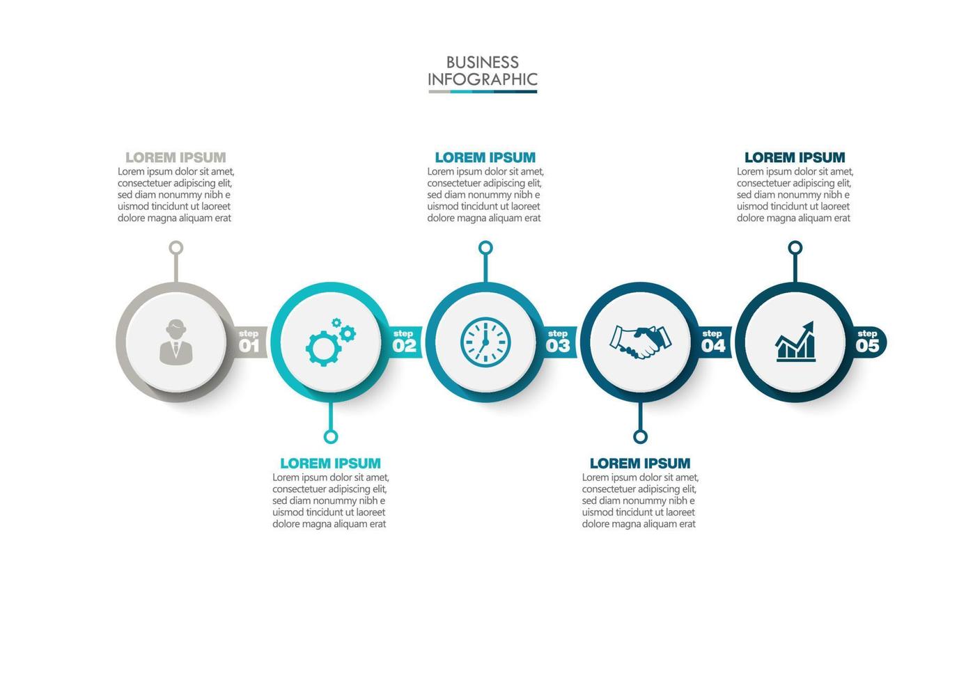 modèle d'infographie de présentation entreprise vecteur