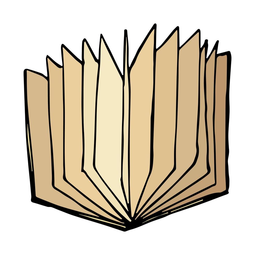 clipart de livre de vecteur. illustration de l'école dessinée à la main. pour l'impression, le web, le design, la décoration, le logo vecteur