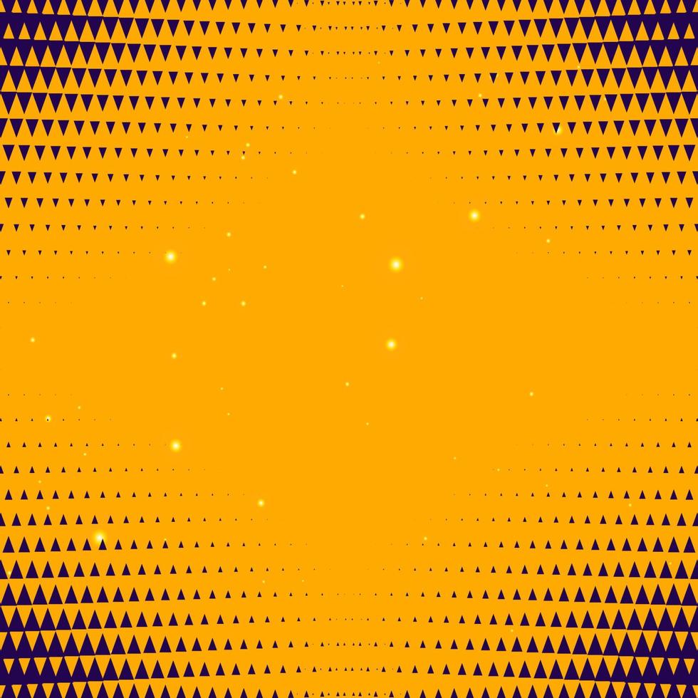 fond jaune abstrait avec effet de demi-teinte triangle vecteur