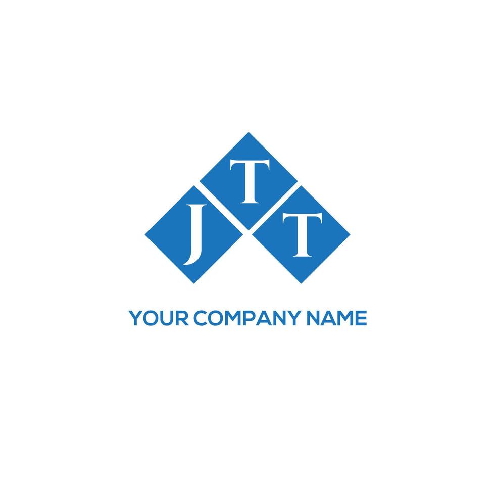 création de logo de lettre jtt sur fond blanc. concept de logo de lettre initiales créatives jtt. conception de lettre jtt. vecteur