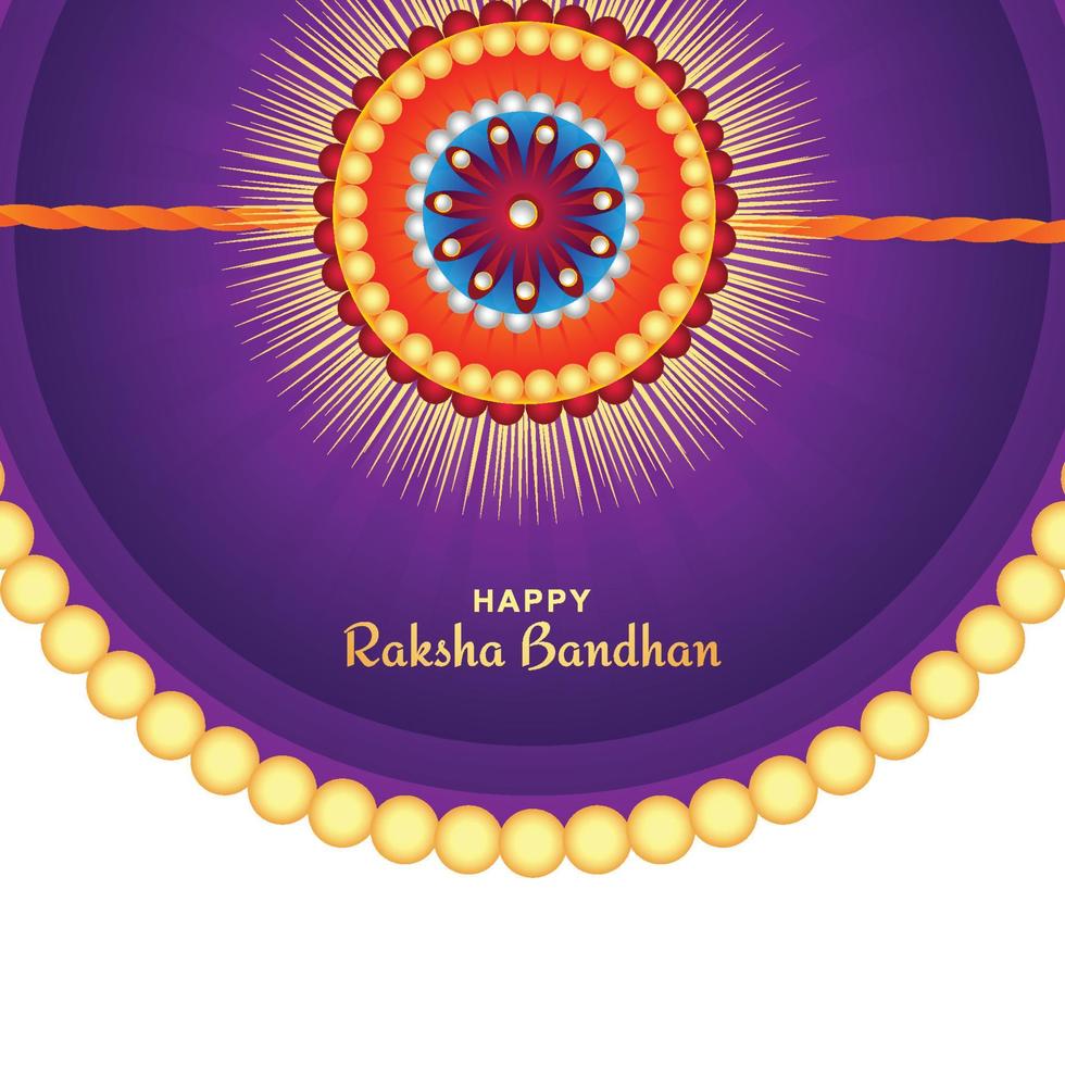 fond de célébration de carte de voeux festival raksha bandhan vecteur