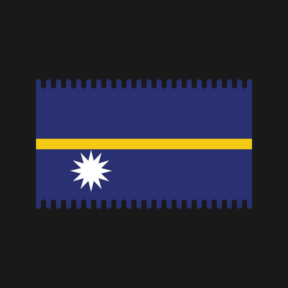 vecteur de drapeau de nauru. drapeau national