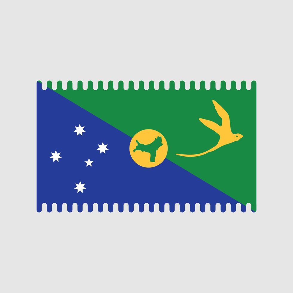 vecteur de drapeau des îles de noël. drapeau national