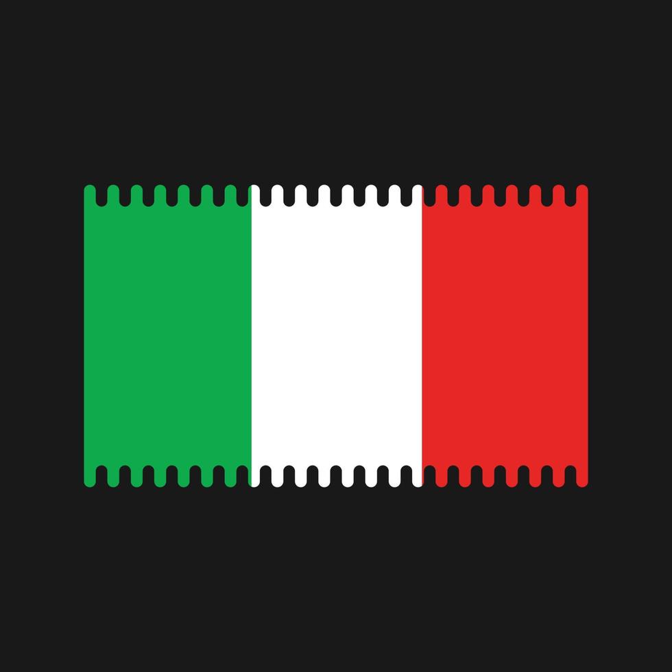 vecteur de drapeau italien. drapeau national
