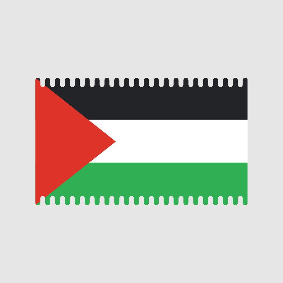 vecteur de drapeau de Palestine. drapeau national