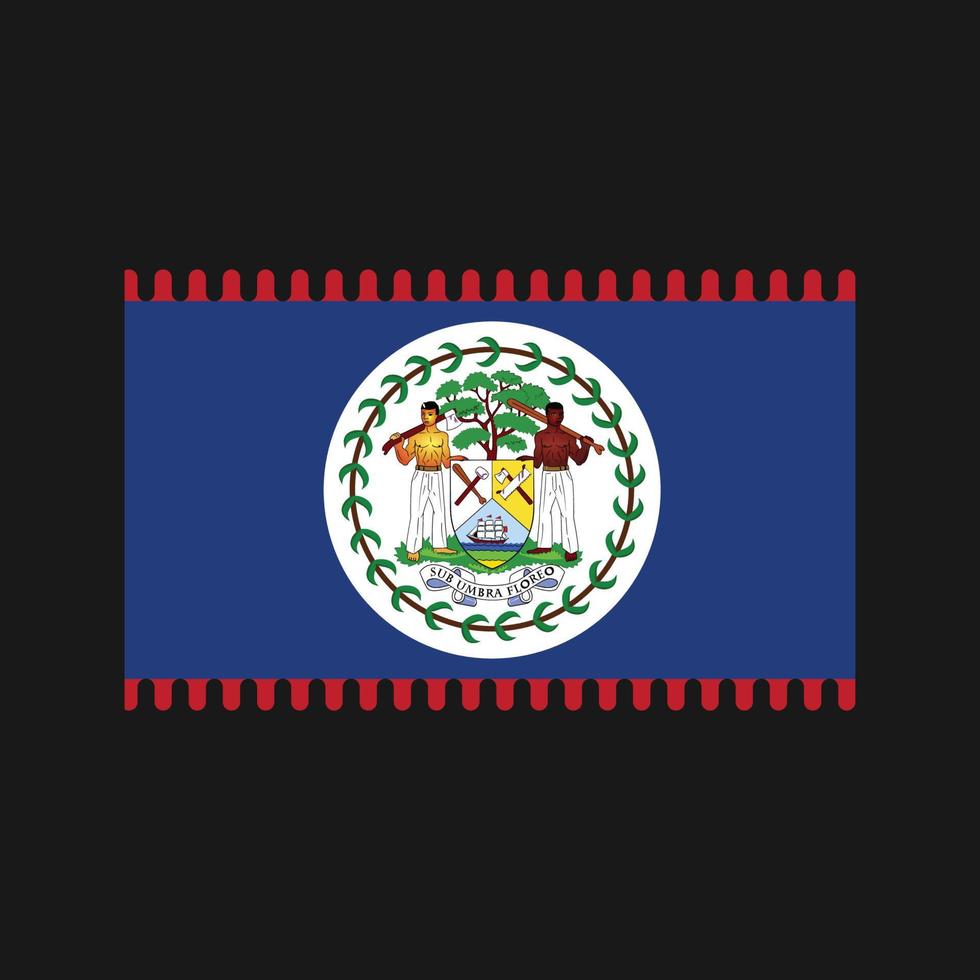 vecteur de drapeau du belize. drapeau national