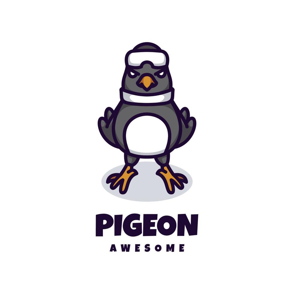 illustration graphique vectoriel de pigeon, bon pour la conception de logo