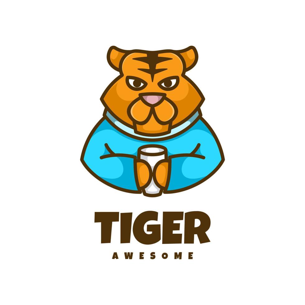 illustration graphique vectoriel du tigre, bon pour la conception de logo