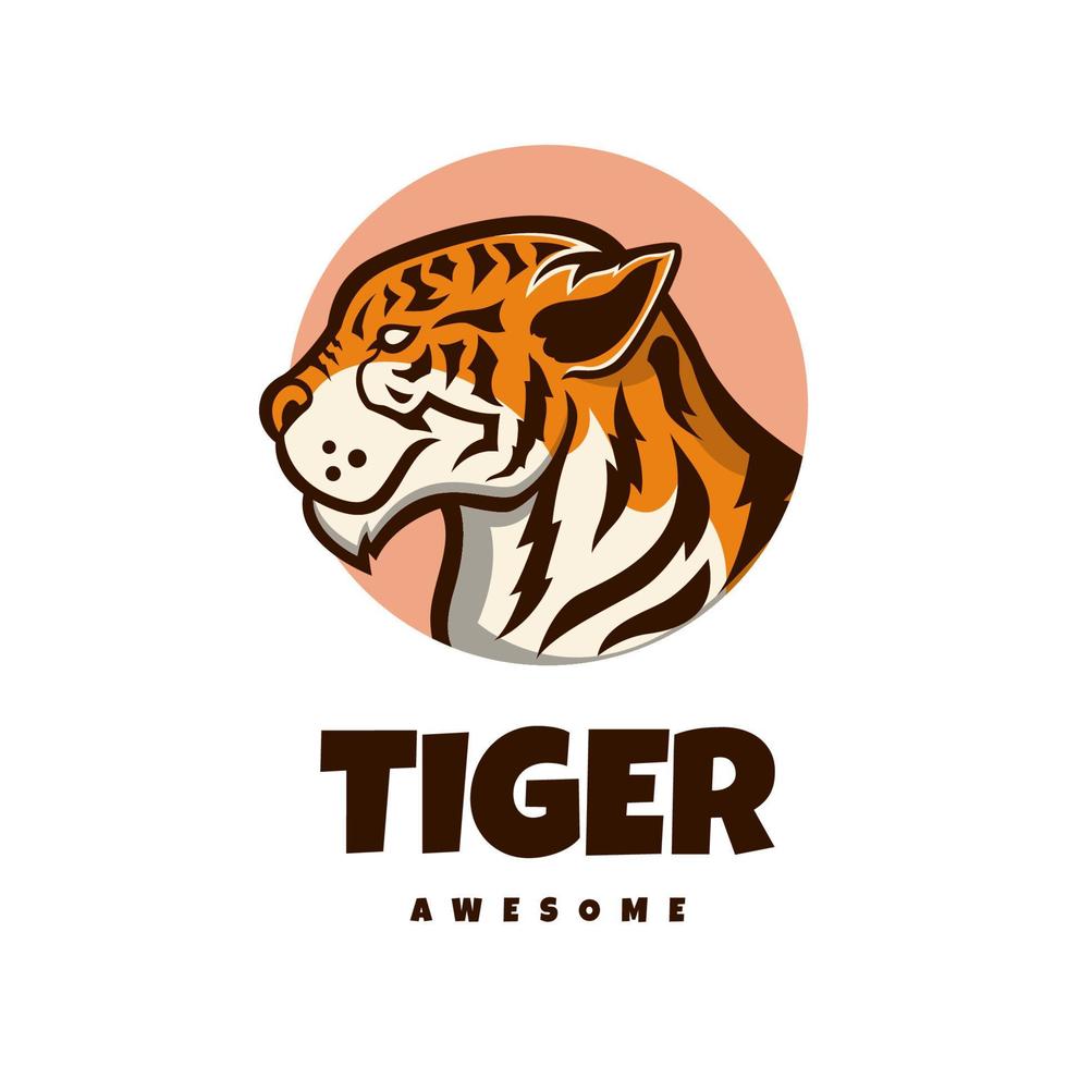 illustration graphique vectoriel du tigre, bon pour la conception de logo