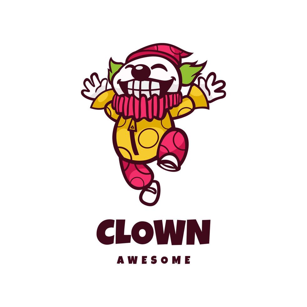 illustration graphique vectoriel de clown, bon pour la conception de logo