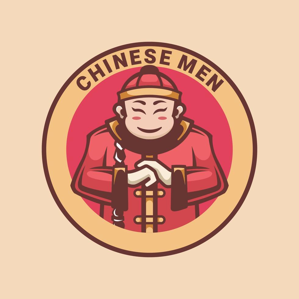 illustration graphique vectoriel d'hommes chinois, bon pour la conception de logo