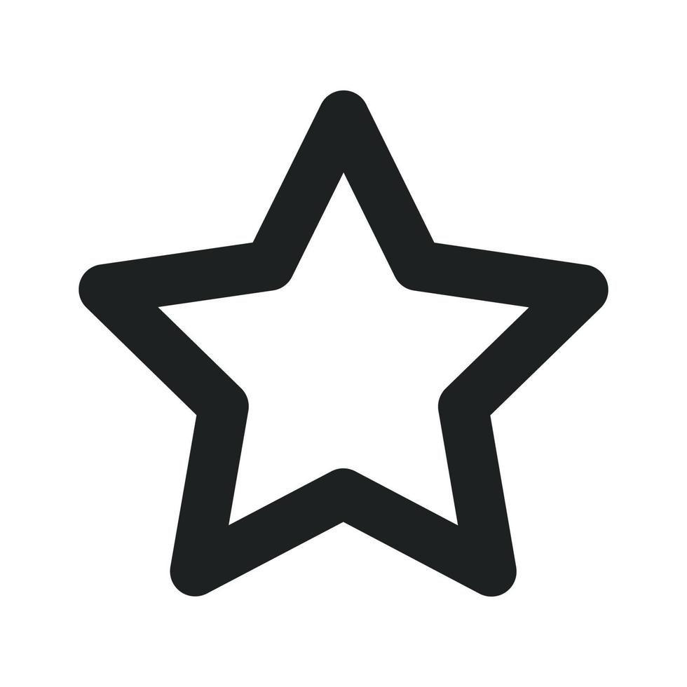 icône de contour d'étoiles vecteur