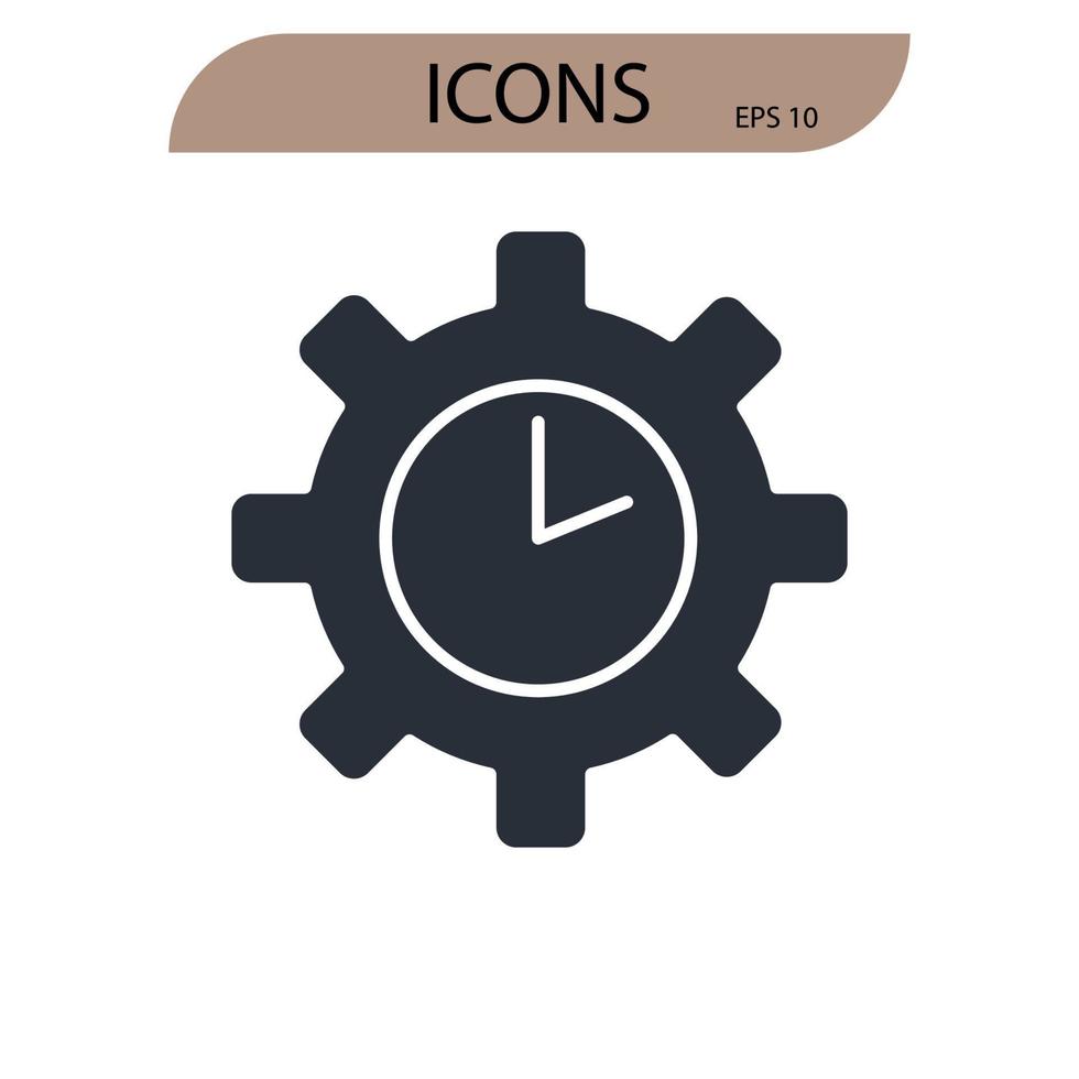 icônes de valeur symbole éléments vectoriels pour le web infographique vecteur