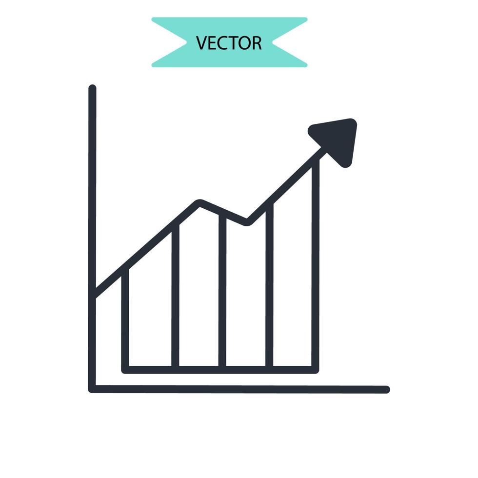 icônes d'analyse marketing symboles éléments vectoriels pour le web infographique vecteur