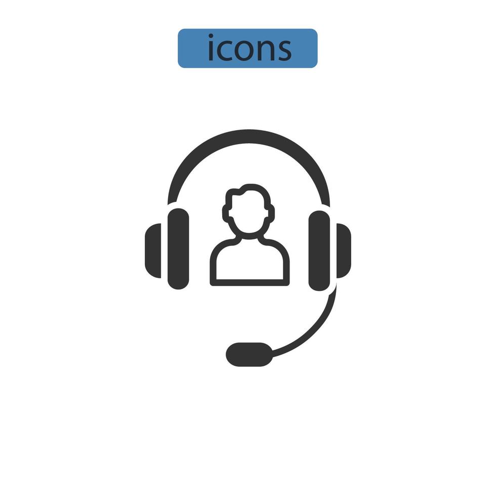 services icônes symbole vecteur éléments pour infographie web