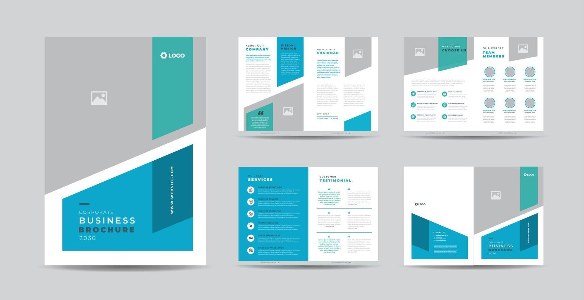 conception de brochure d'entreprise ou rapport annuel et profil d'entreprise ou modèle de conception de livret et de catalogue vecteur